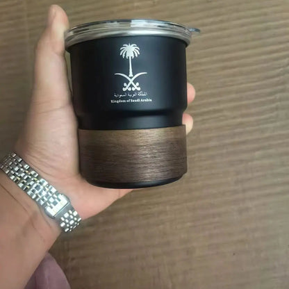 The Flag of Saudi Arabia Logo Stainless Steel Cup