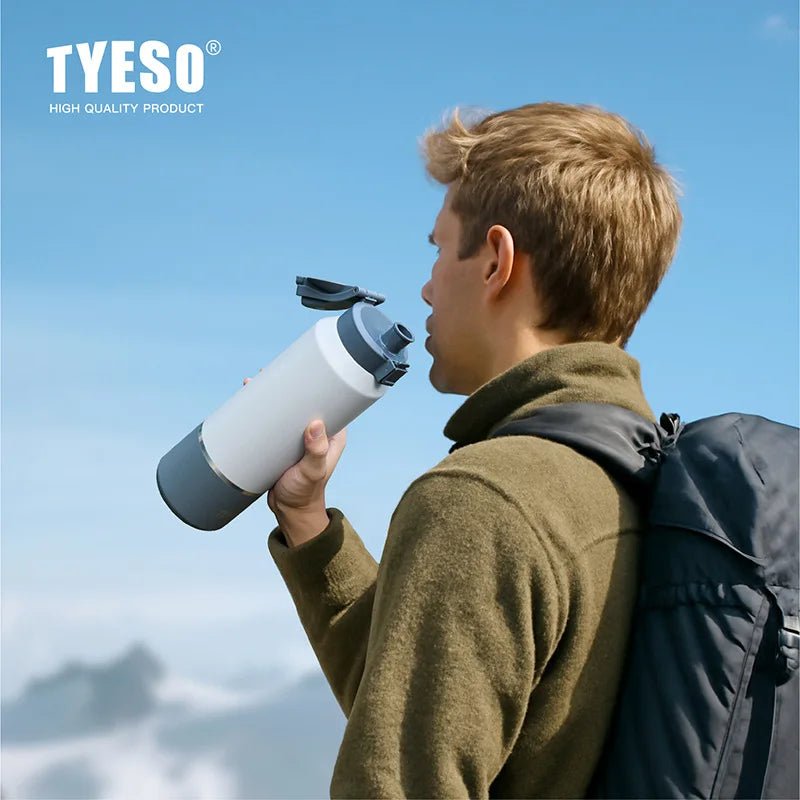 24HRS hot/ cold Tyeso Large Capacity Stainless Steel Insulated Water Bottle