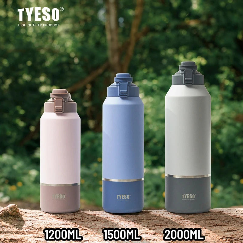 24HRS hot/ cold Tyeso Large Capacity Stainless Steel Insulated Water Bottle